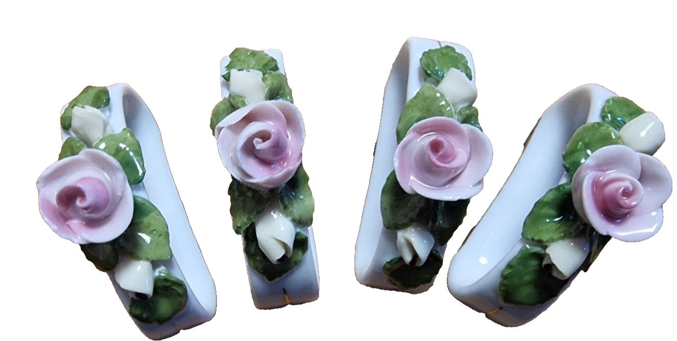 Kaiser Porzellan, Serviettenringe, Antiquität, Hingucker, 4 Stück